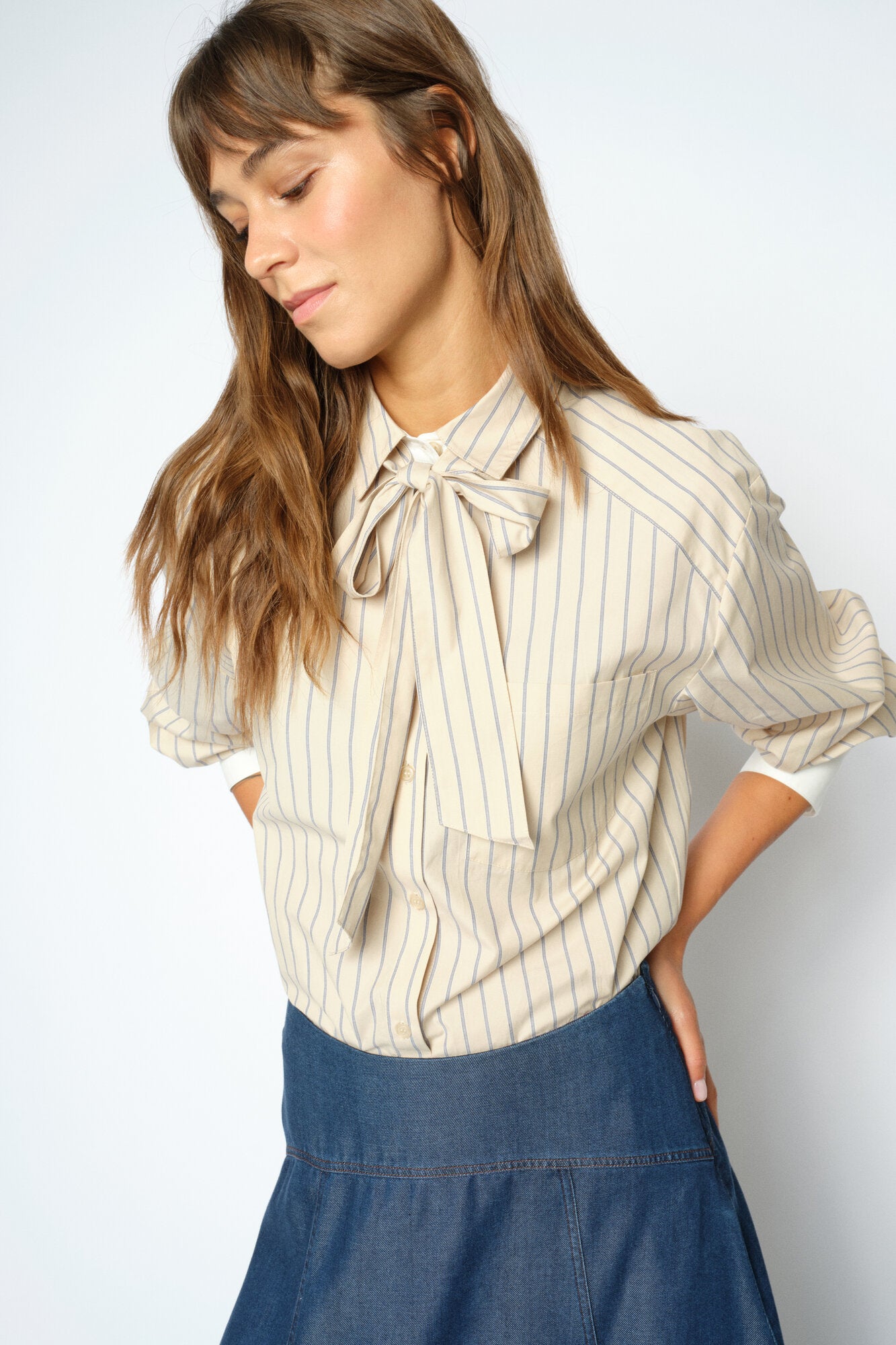Keeva Lilou skjorte - Oxford Tan